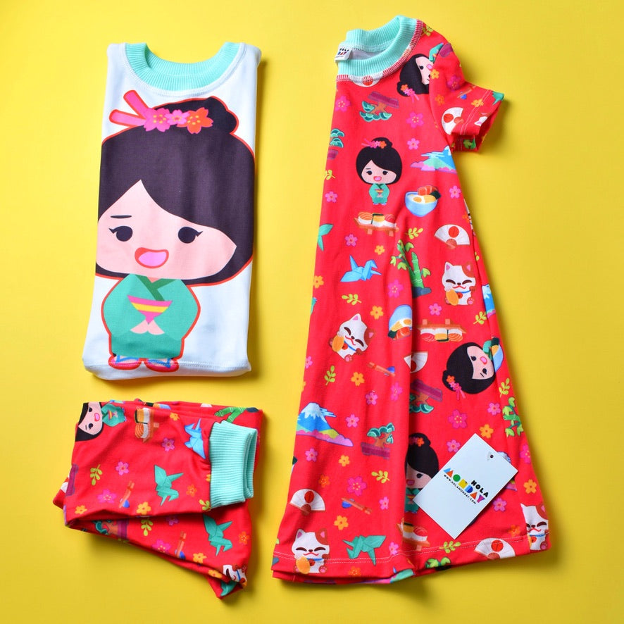 Pijama Vestido Niña Japón 👘