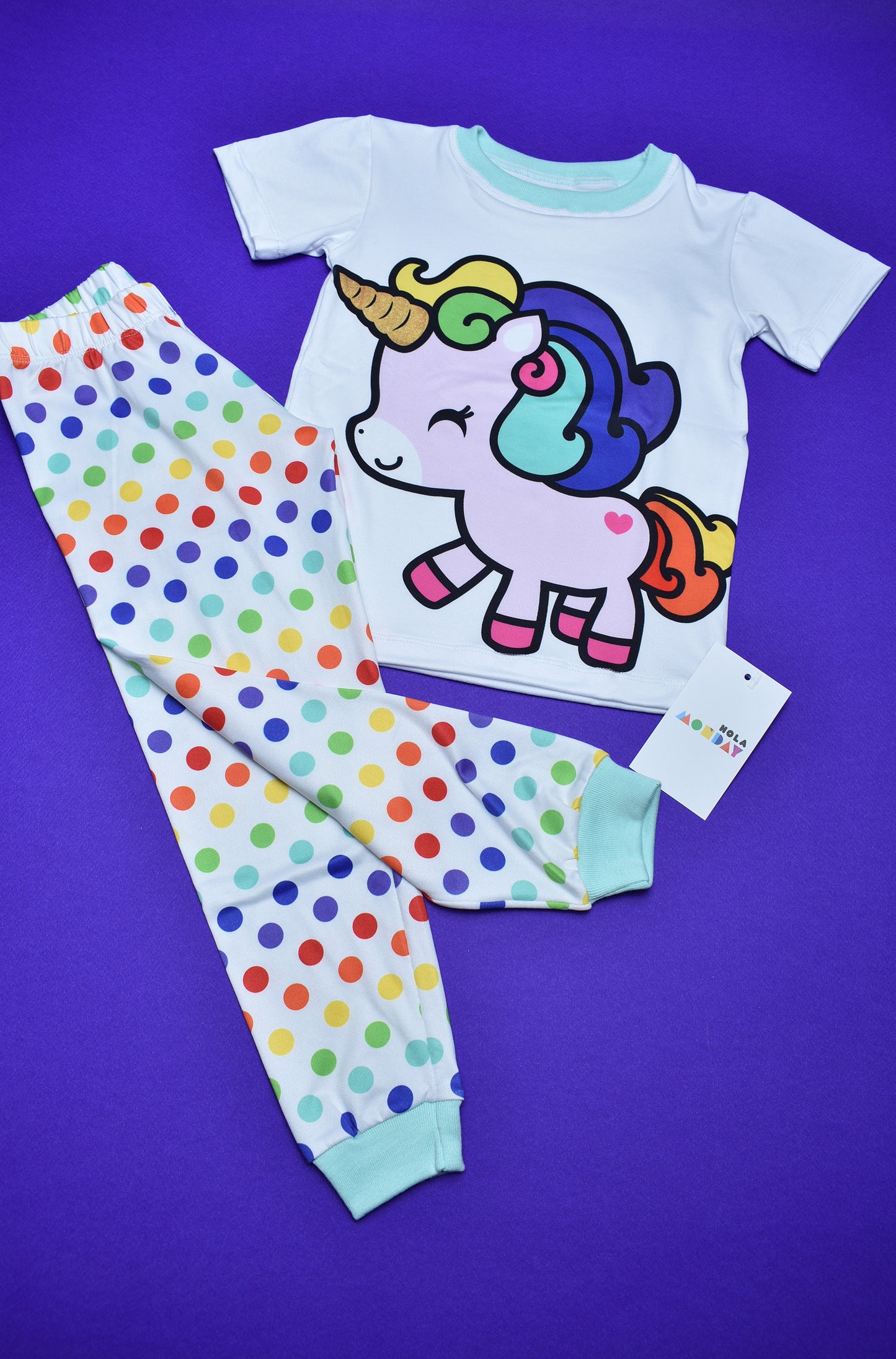 Pijama Unicornio con Lunares 🦄