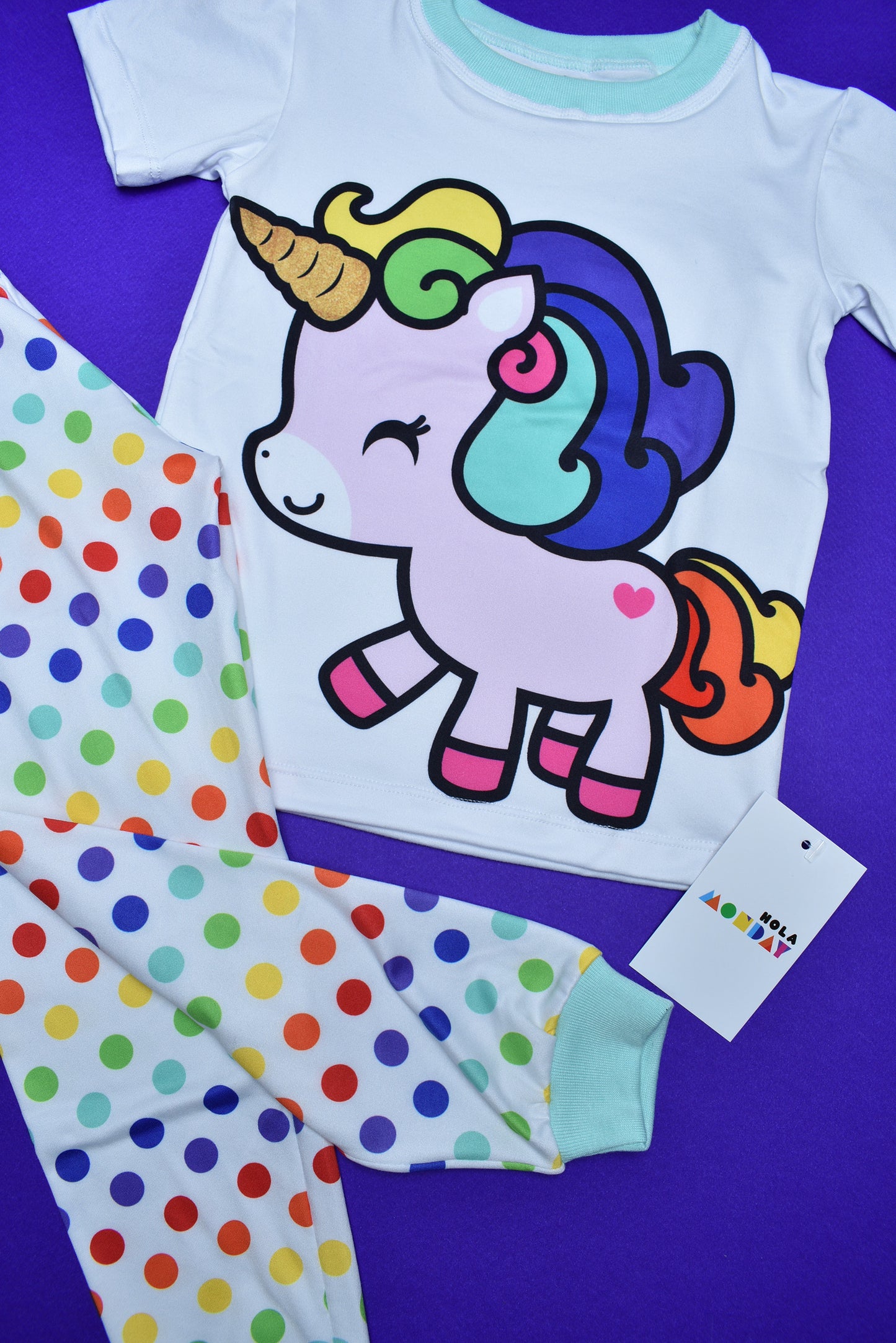 Pijama Unicornio con Lunares 🦄