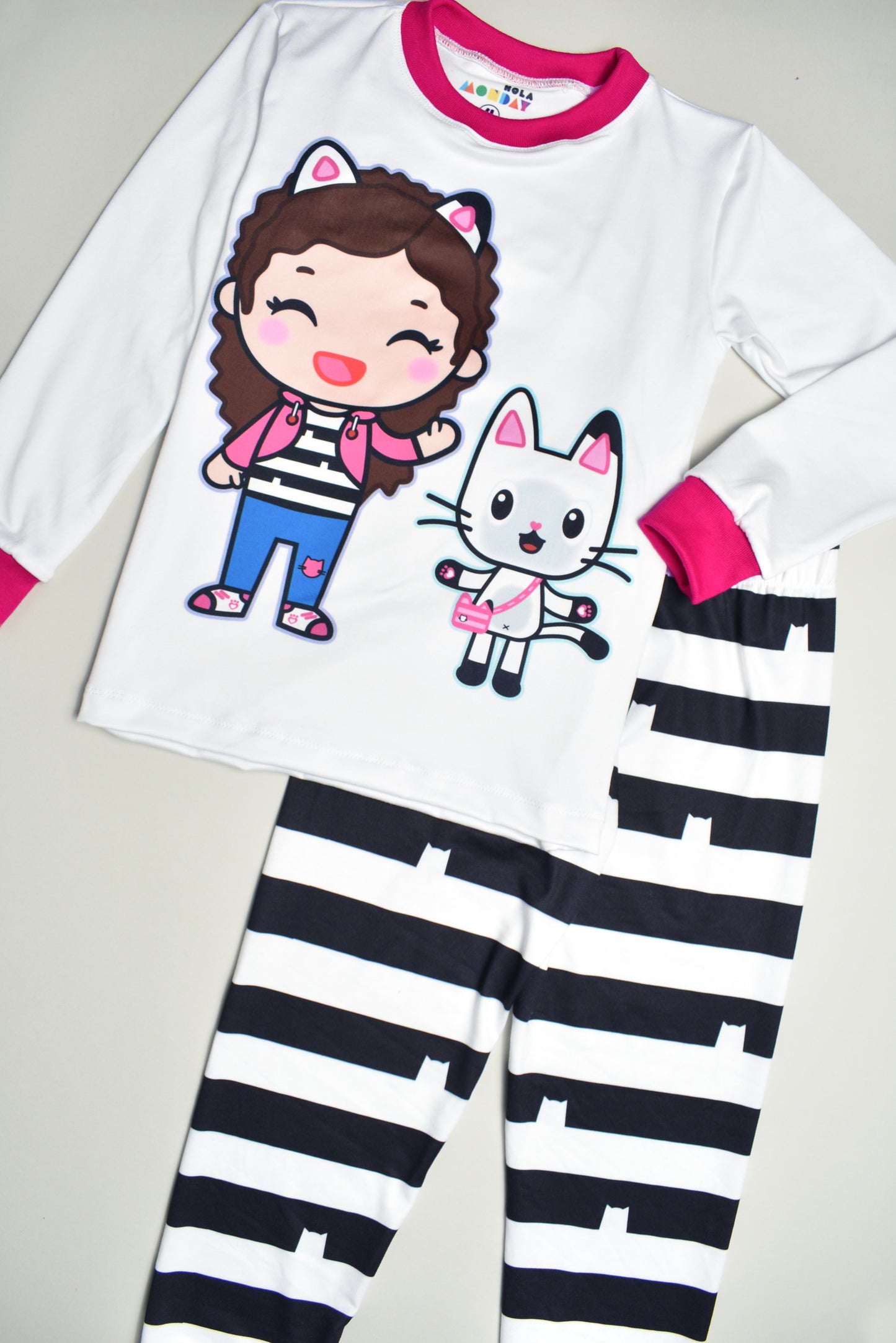 Pijama Gaby & Pandie (Rayas Gatos) 🐾