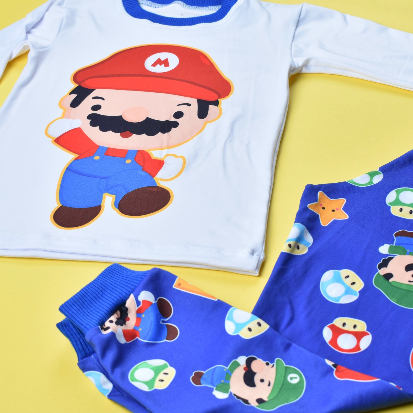 Pijama Mario Azul, el Aventurero 🎮