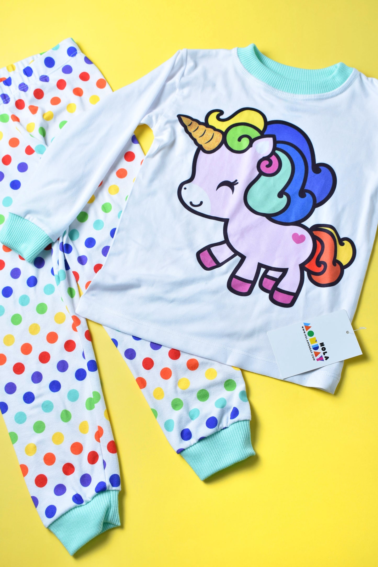 Pijama Unicornio con Lunares 🦄