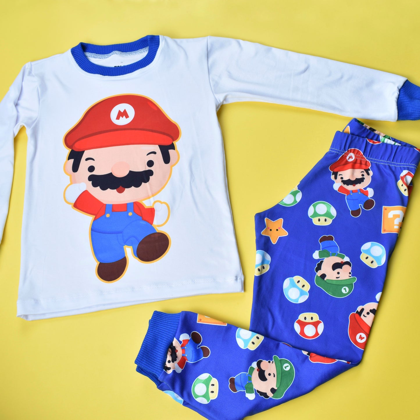 Pijama Mario Azul, el Aventurero 🎮