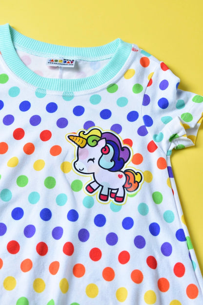 Pijama Vestido Unicornio Puntitos 🦄