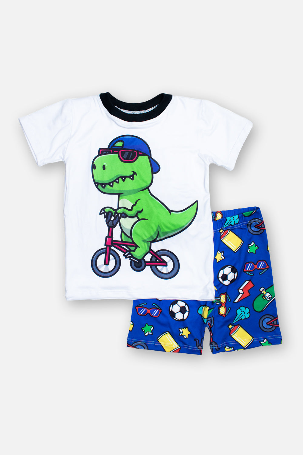 Pijama Dino en Bici