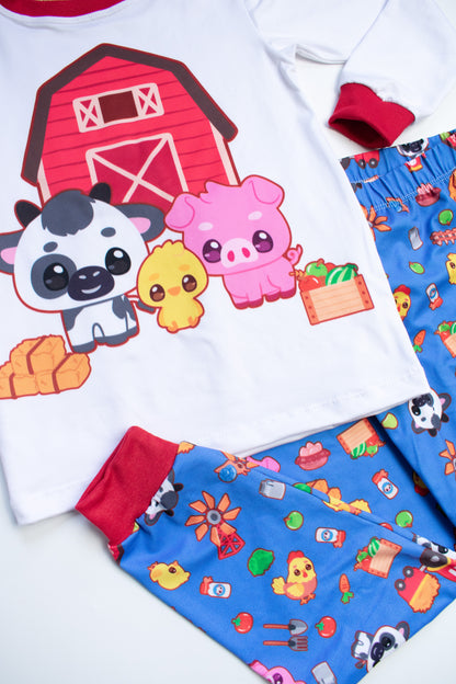 Pijama Granjita Feliz 🐮🐷