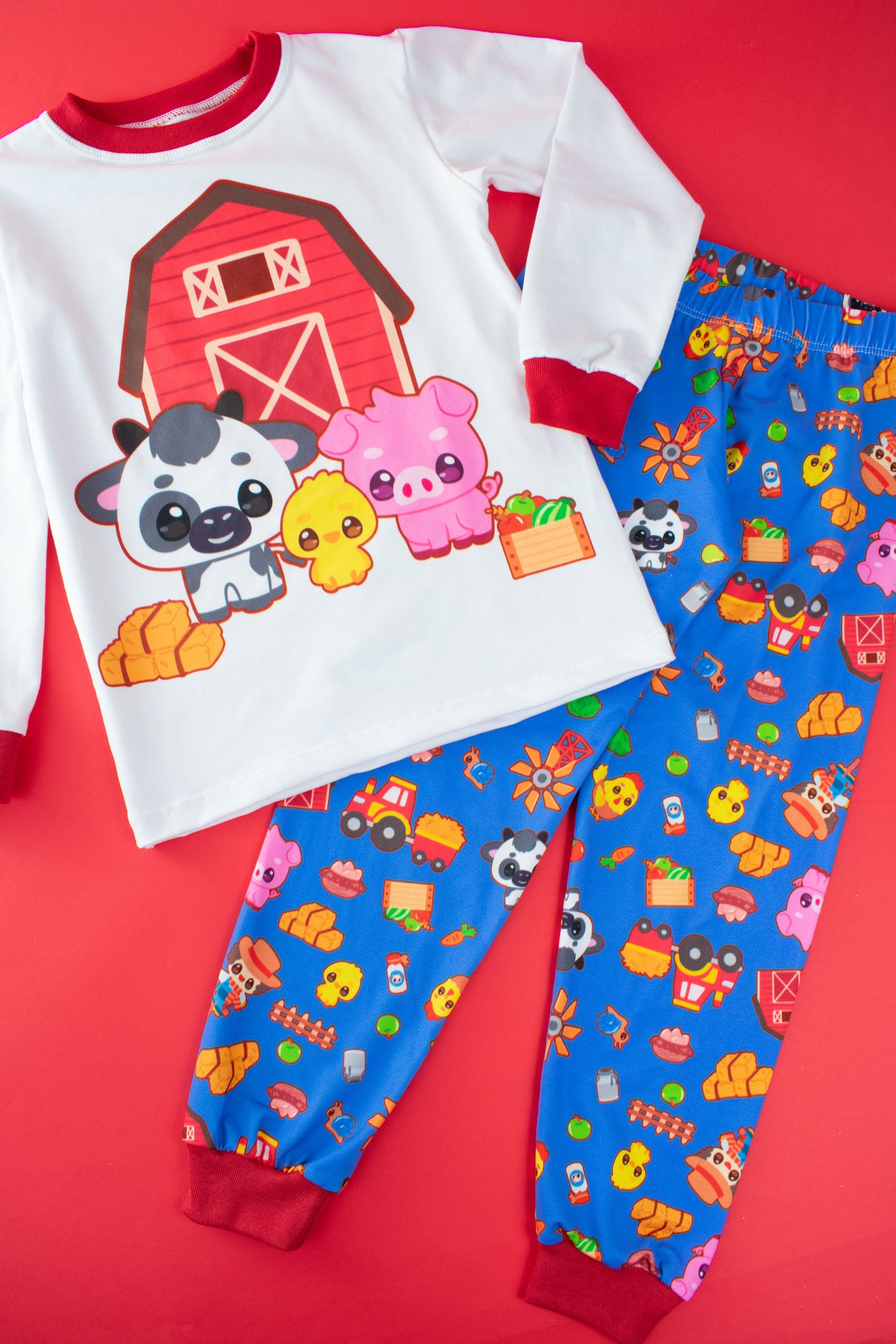 Pijama Granjita Feliz 🐮🐷