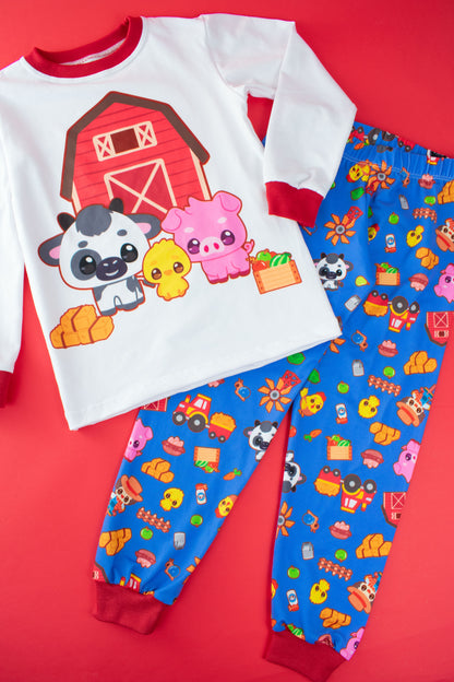 Pijama Granjita Feliz 🐮🐷