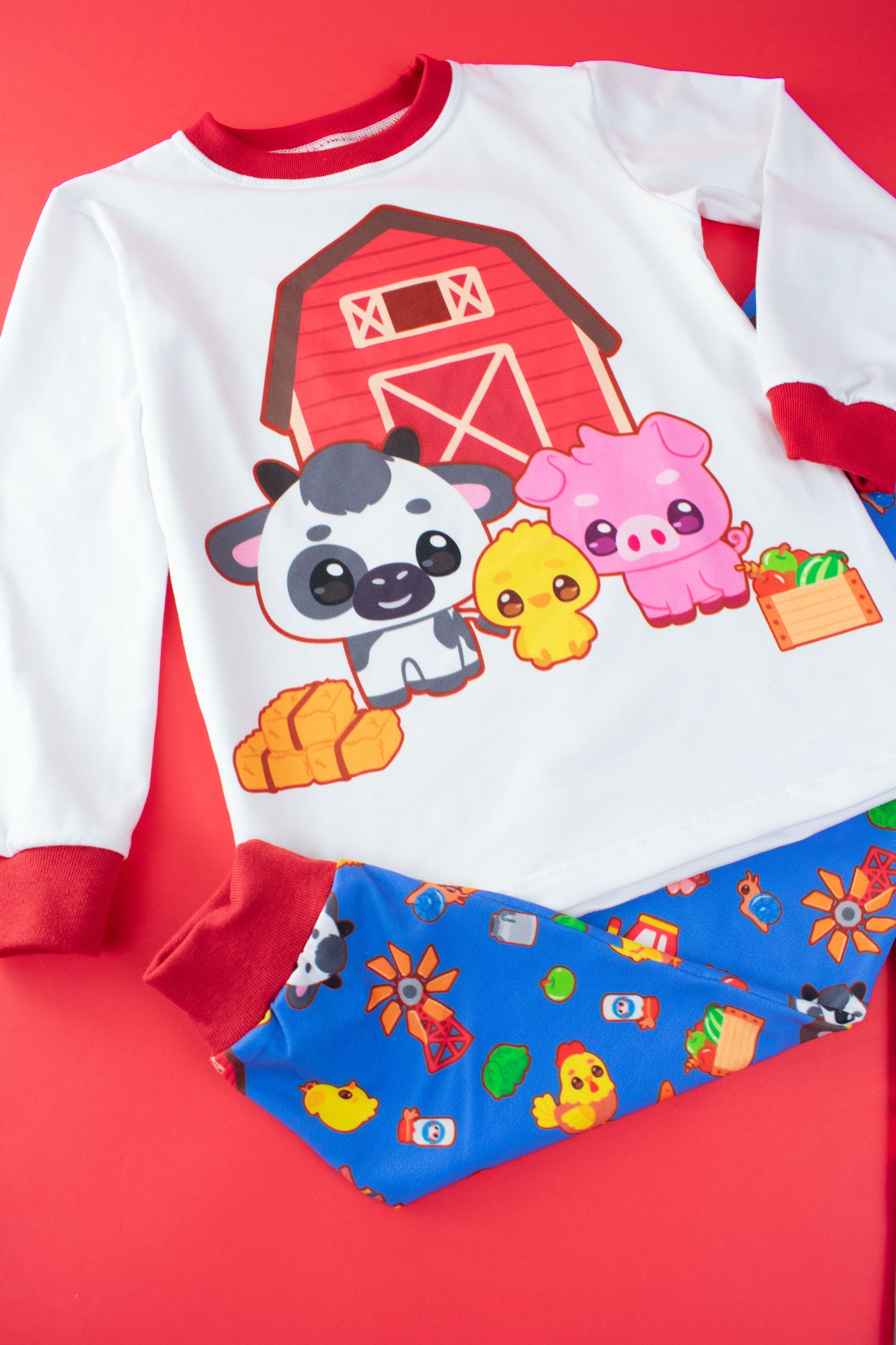 Pijama Granjita Feliz 🐮🐷