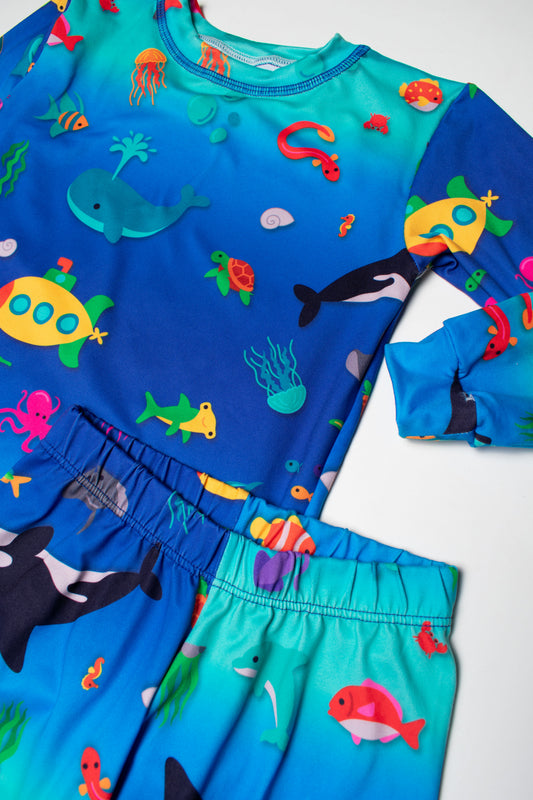 Pijama Aventuras bajo el Mar 🐋⚓