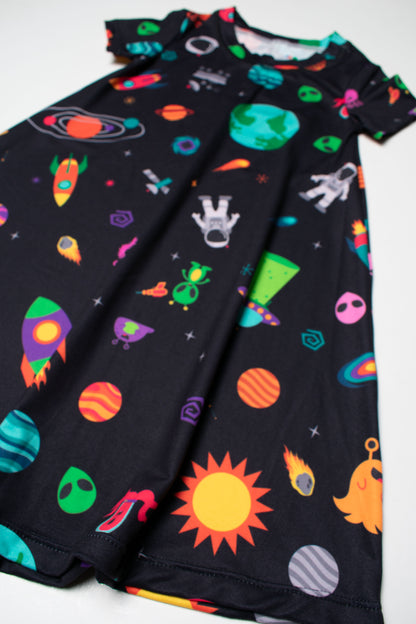 Pijama Vestido Misión: Vecinos Espaciales 🚀🪐