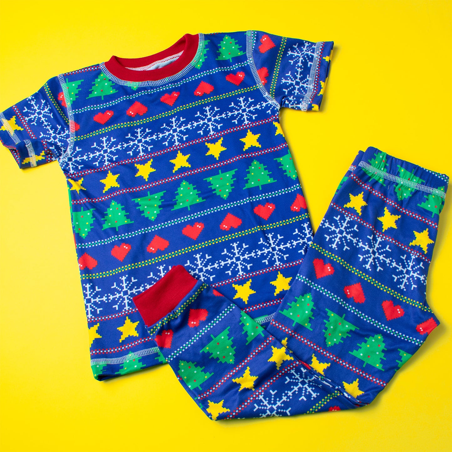 Pijama Navidad Pixelada (Familiar)