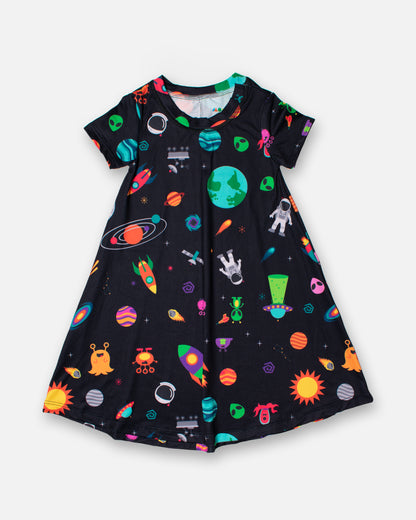 Pijama Vestido Misión: Vecinos Espaciales 🚀🪐