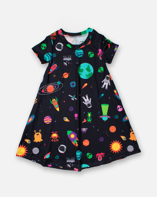 Pijama Vestido Misión: Vecinos Espaciales 🚀🪐