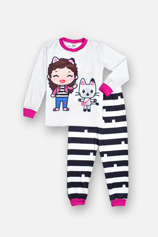 Pijama Gaby & Pandie  (Rayas Gatos) 🐾