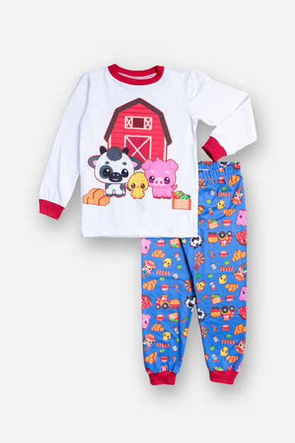 Pijama Granjita Feliz 🐮🐷