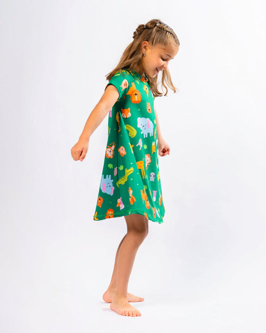 Pijama Vestido Expedición Selva Mágica 🦁🌳