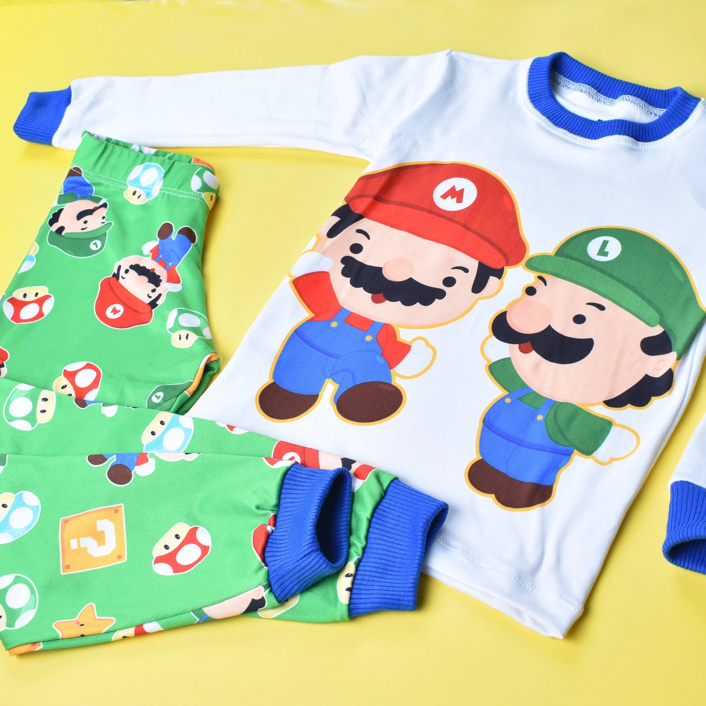 Pijama Mario & Luigi Verde