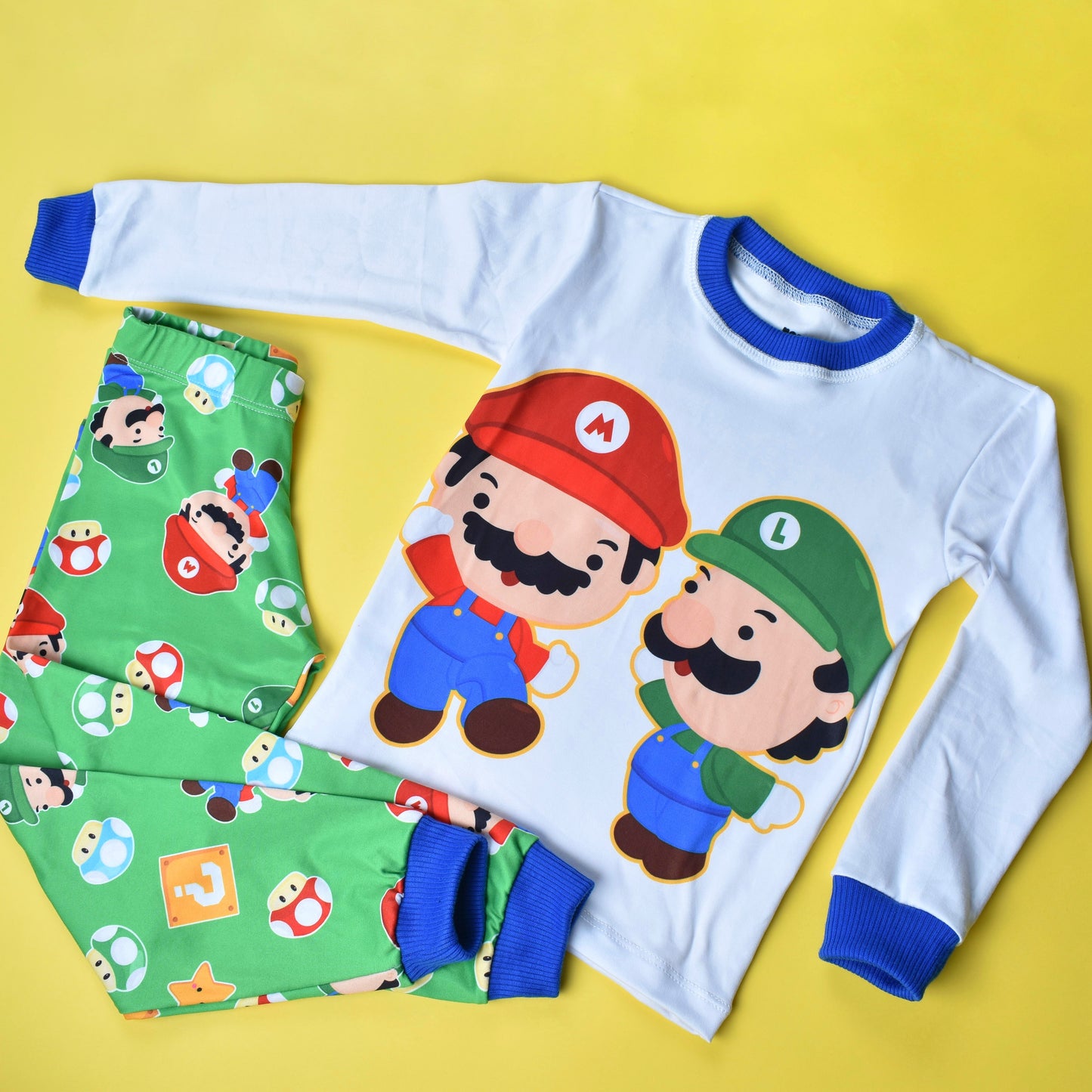 Pijama Mario & Luigi Verde