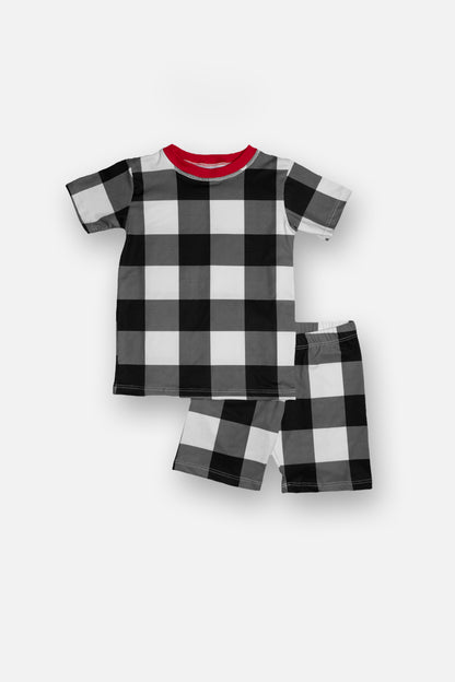 Pijama Navidad Cuadros Blanco & Negro 🎄 (Familiar)