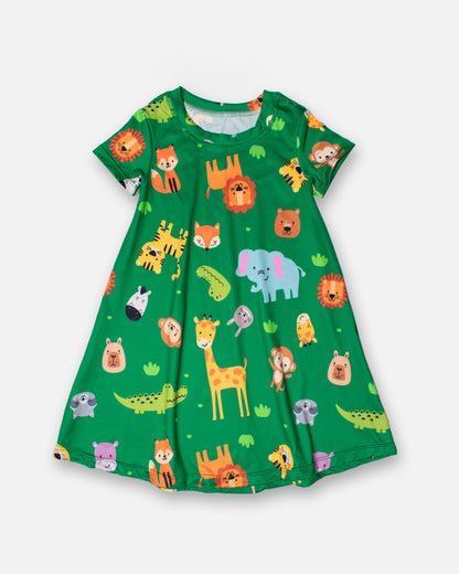 Pijama Vestido Expedición Selva Mágica 🦁🌳