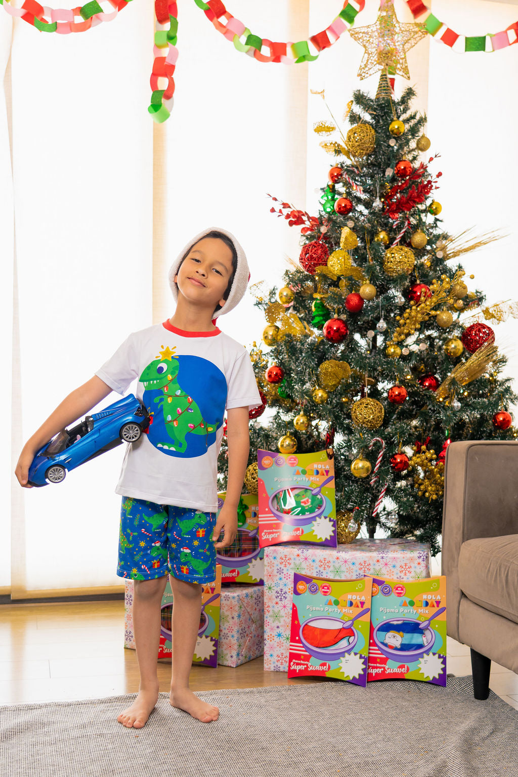 Pijama Rex, el Dino Navideño 🦖