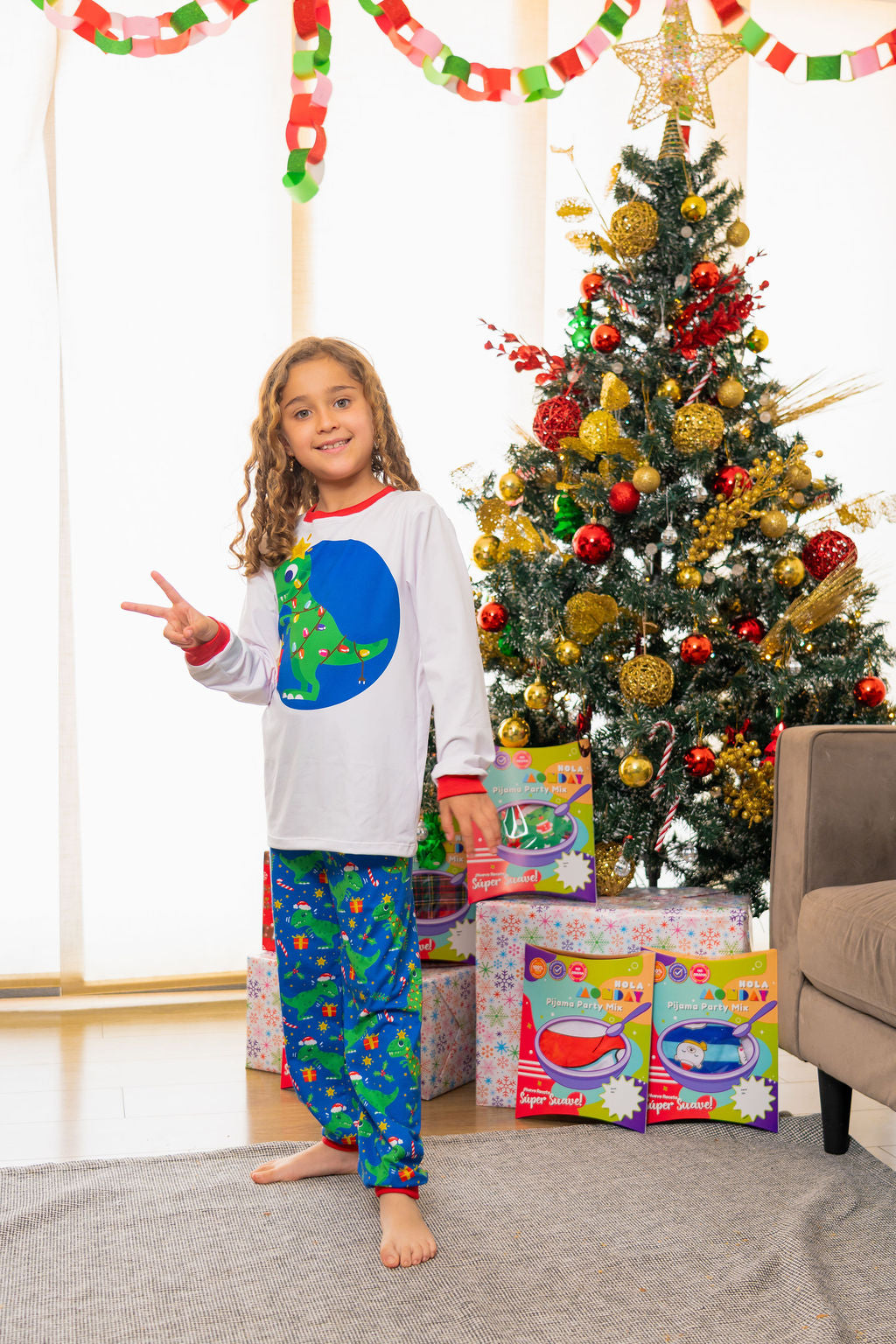 Pijama Rex, el Dino Navideño 🦖