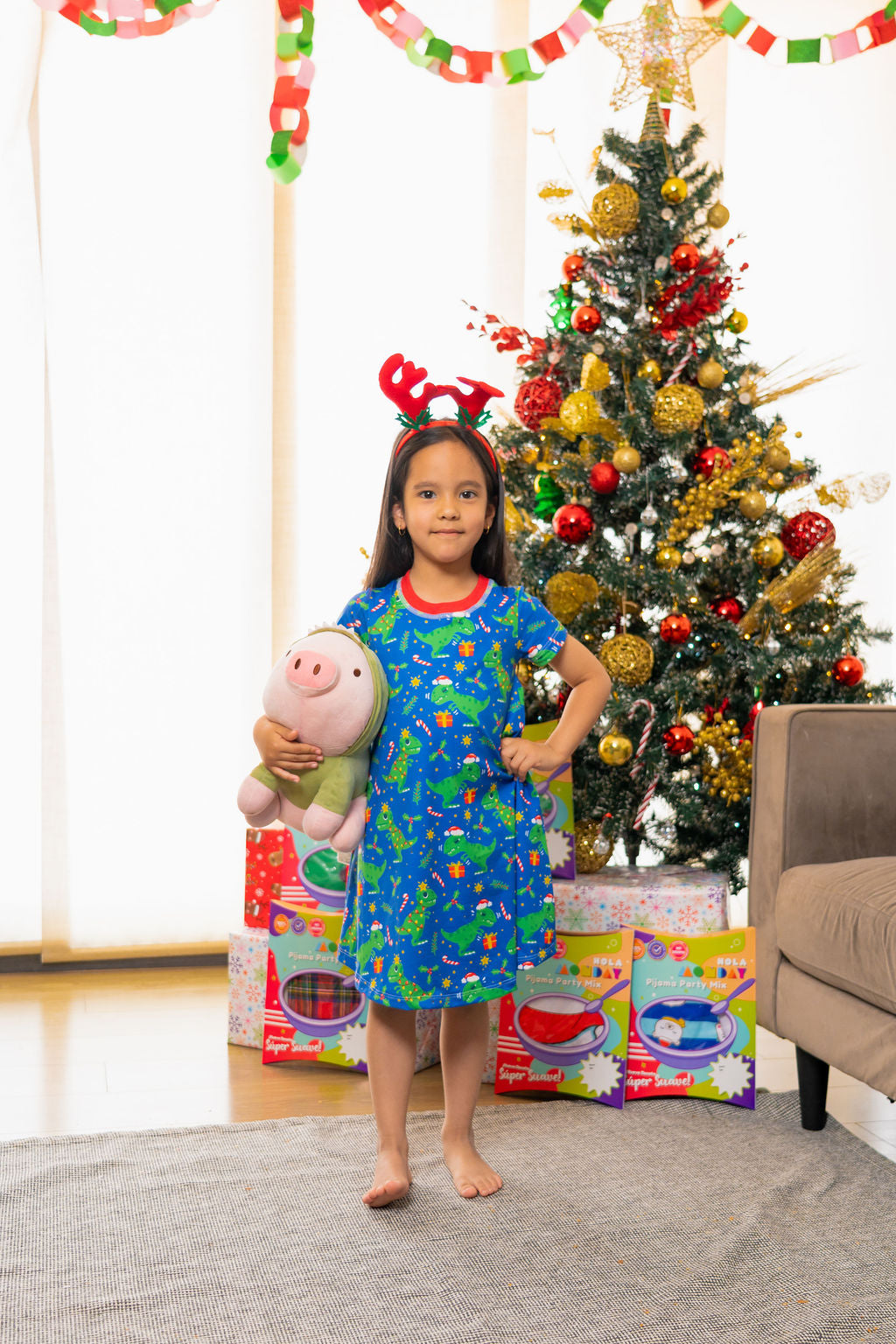 Pijama Rex, el Dino Navideño 🦖