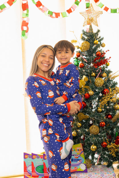 Pijama Noel Azul, el Santa Más Tierno 🎅