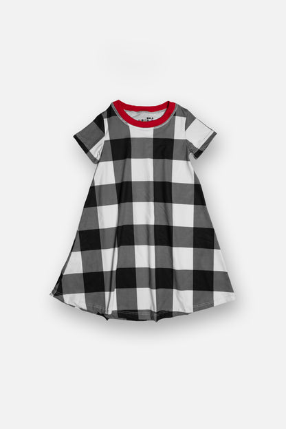 Pijama Navidad Cuadros Blanco & Negro 🎄 (Familiar)