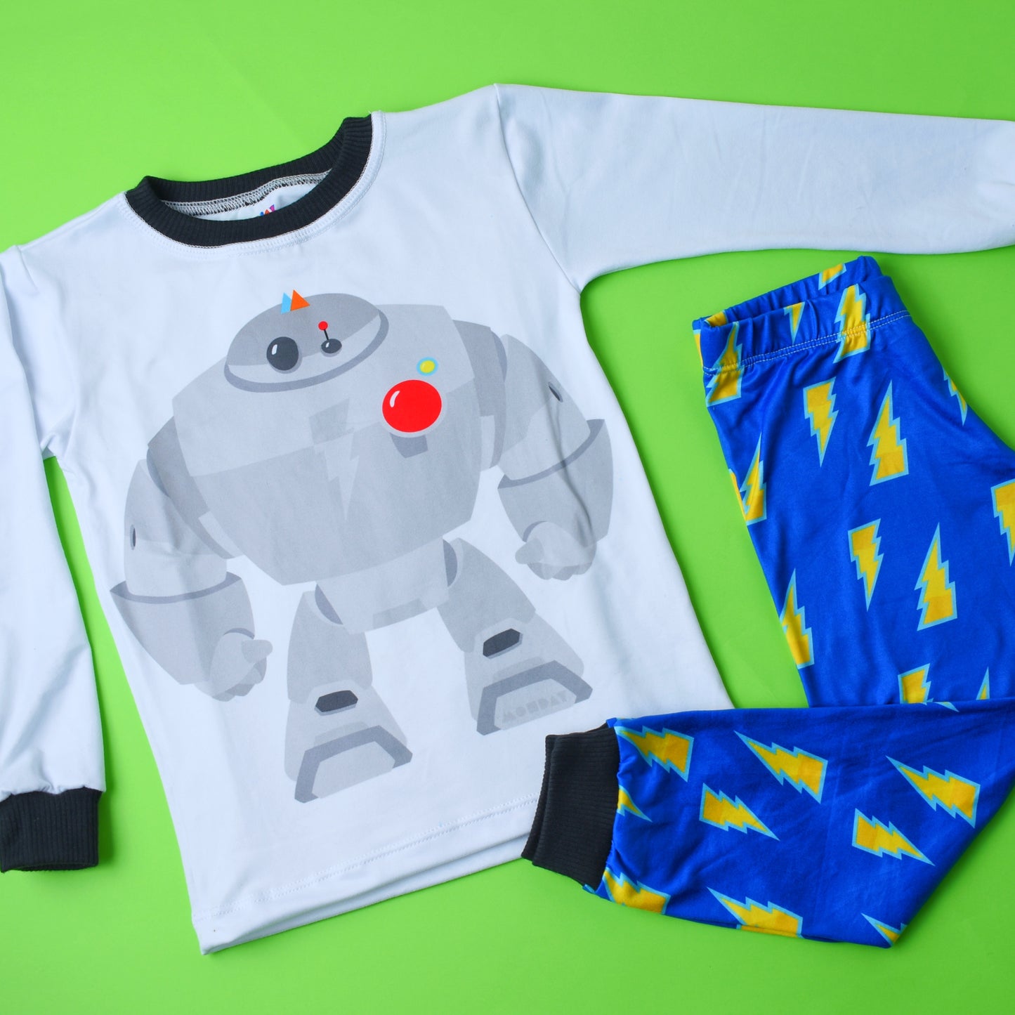 Conjunto de pijama de manga larga de 2 piezas para niño y niño 